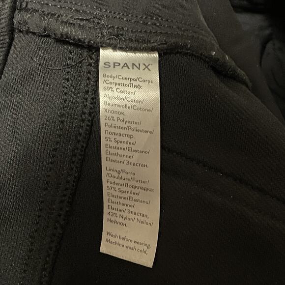 Spanx Pants Womens 1X Pull On Jeggings Stretch Pockets Slimming Cotton Blend - Picture 7 of 12